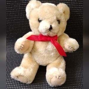 Charming Cream Teddy Bear with Jointed Arms And Legs.